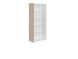 Шкаф шир. выс. со стеклянными дверями в раме СФ-574304 Дуб светлый/Белый премиум 900х430х2100 LINE