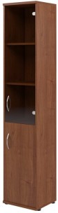 Шкаф колонка комбинированная СУ-1.2(R) Орех Французcкий 406*365*1975