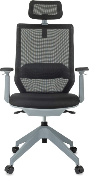 Кресло руководителя Бюрократ MC-G611NL-H черный Elastic-102 с подголов. крестов.4-луч. пластик пластик серый